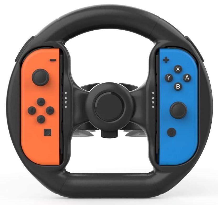 nintendo game with steering wheel