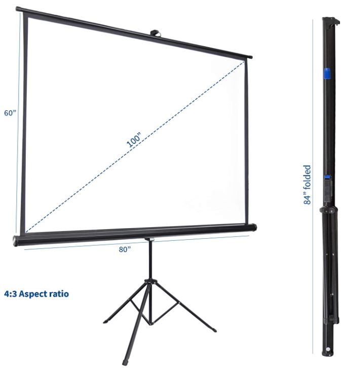 VIVO Portable Projector Screen