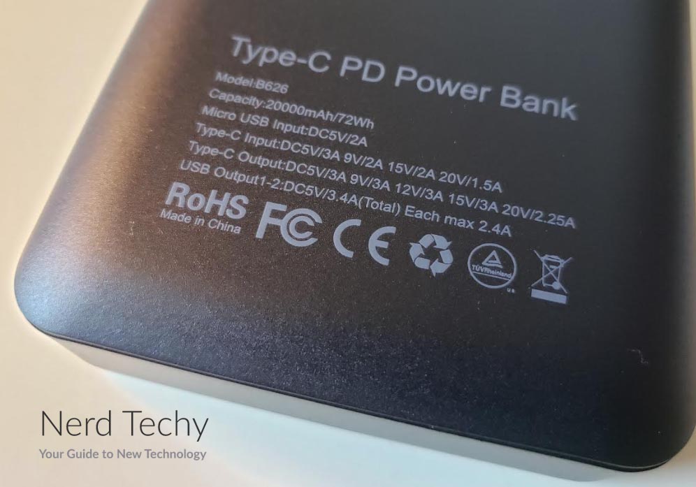 ▷ Choetech Power Bank Batería Externa 20000mah, B653 ©