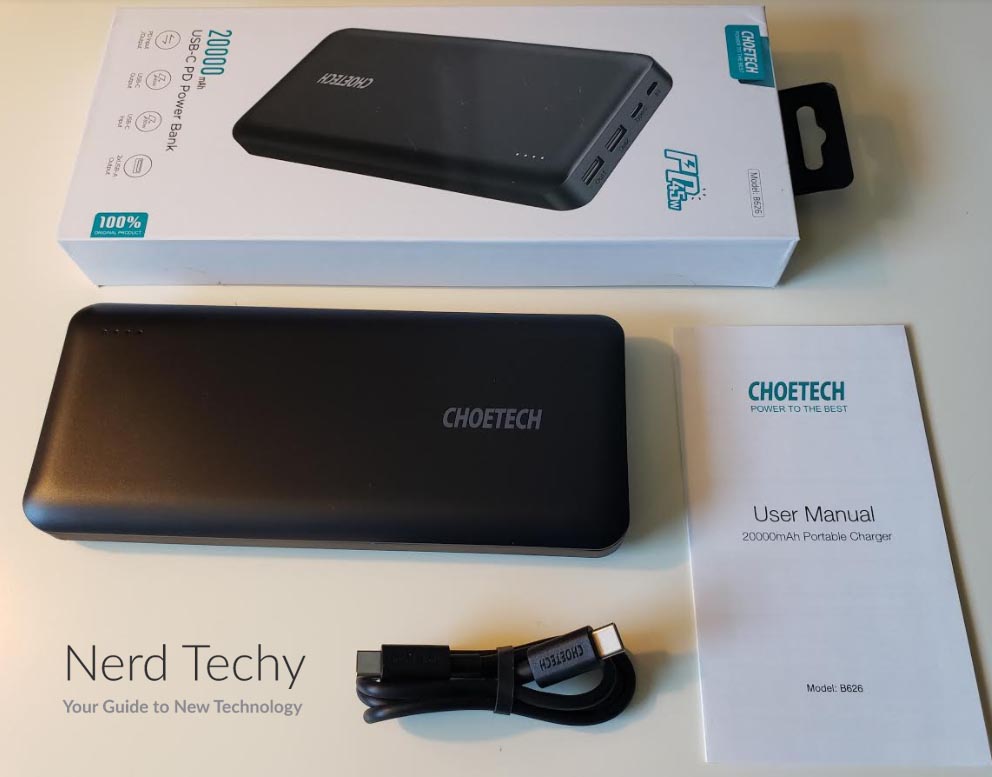 ▷ Choetech Power Bank Batería Externa 20000mah, B653 ©