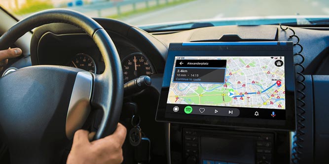 car navigation system with google maps