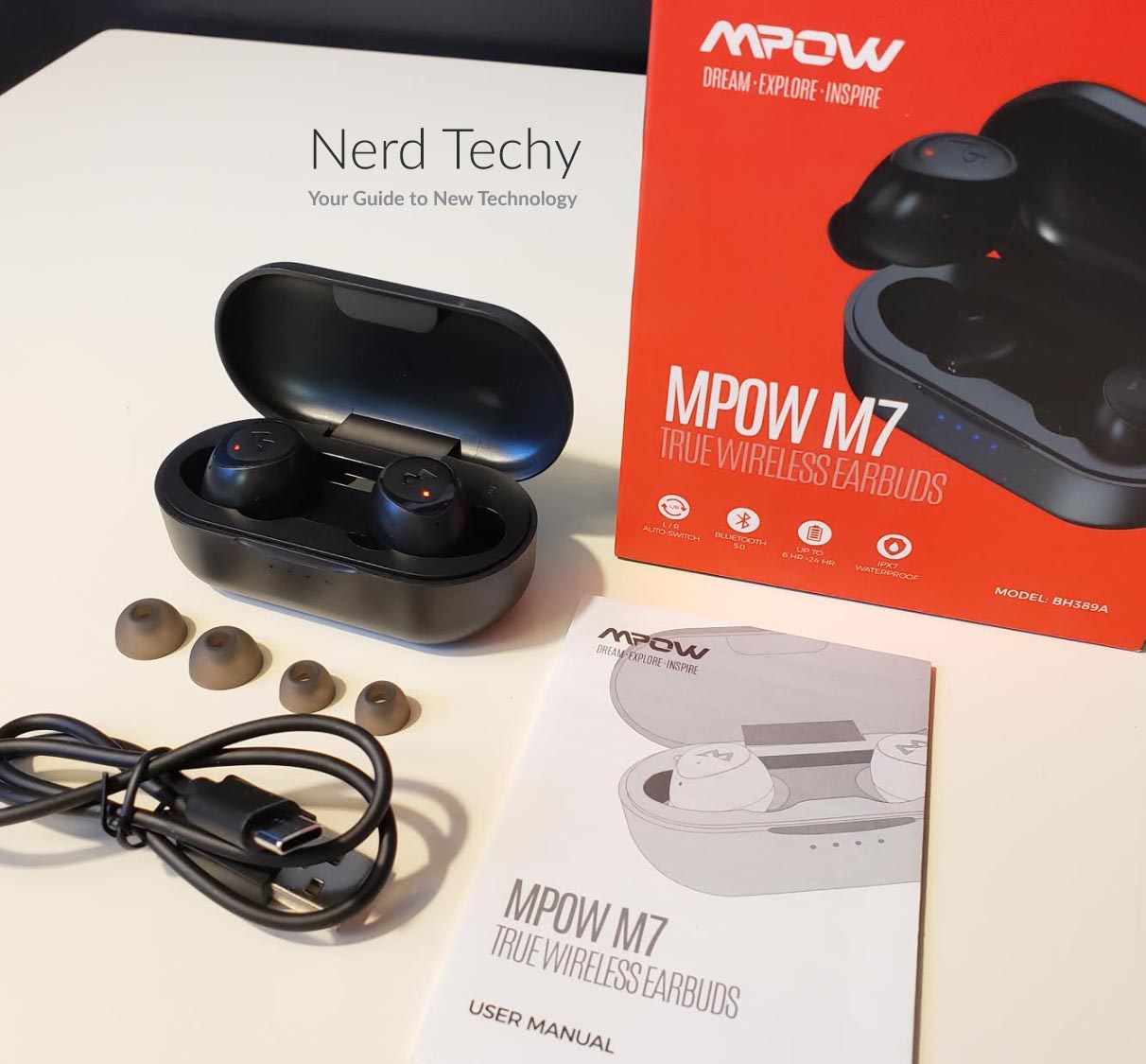 mpow m7 bluetooth sports earbuds