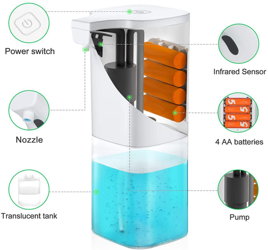 ANVASK Touchless Hand Sanitizer Dispenser