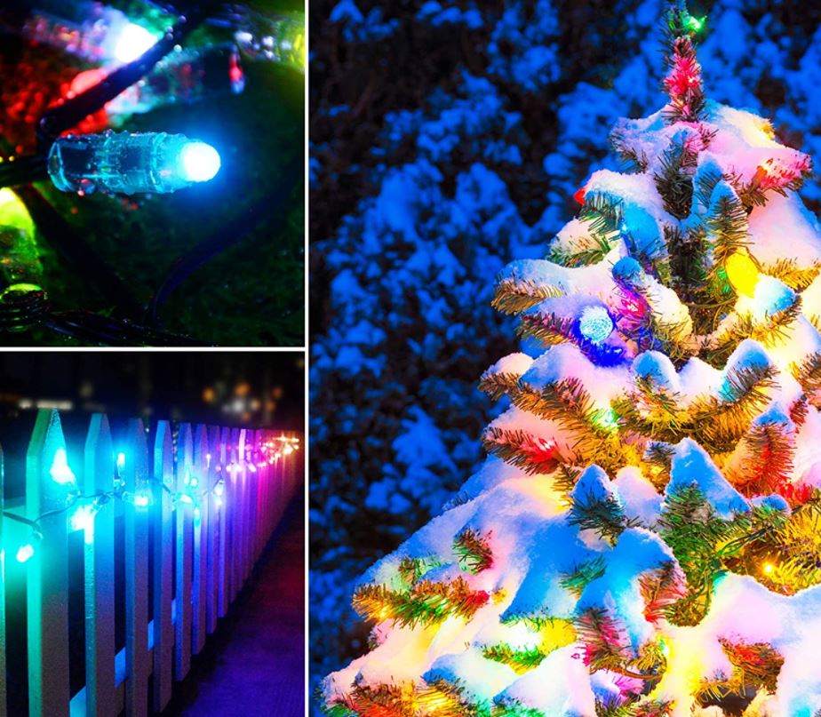 Storage 8x Function Christmas Tree Fairy Lights 700 LED Multicoloured-Interior Exterior 