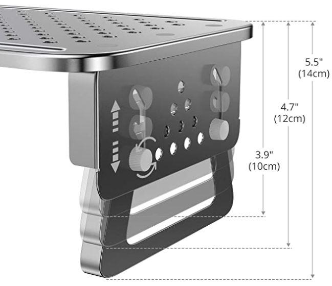 ATUMTEK Aluminum Monitor Stand Riser