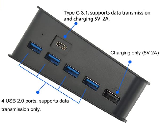 Ankey 5 Port USB Hub for PS5