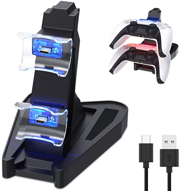 Auarte Dual Charge PS5 Controller Charger