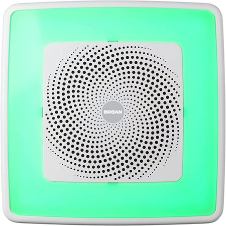 led bathroom fan with bluetooth