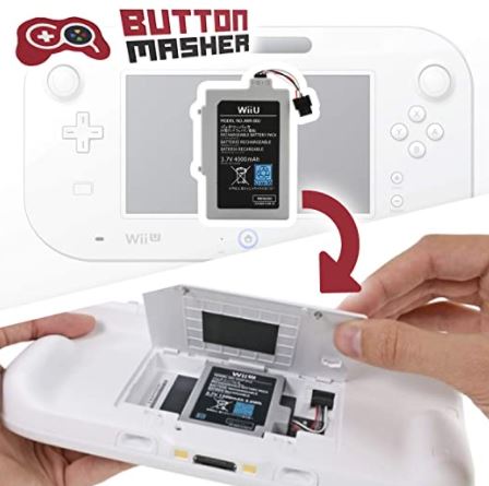 Button Masher Wii U Replacement Battery