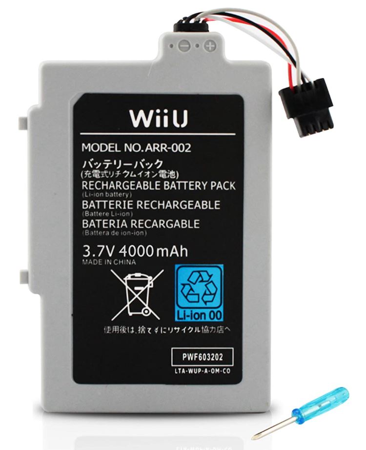 Button Masher Wii U Replacement Battery