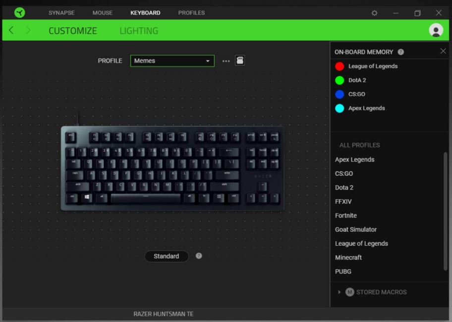 Razer Huntsman Tournament Edition Tenkeyless