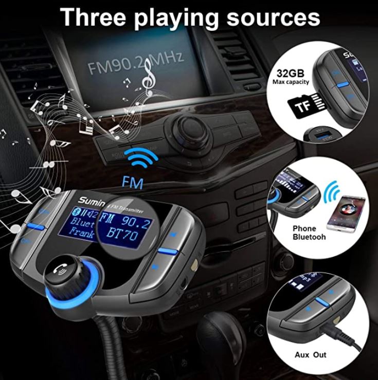 Sumind Wireless Bluetooth FM Transmitter
