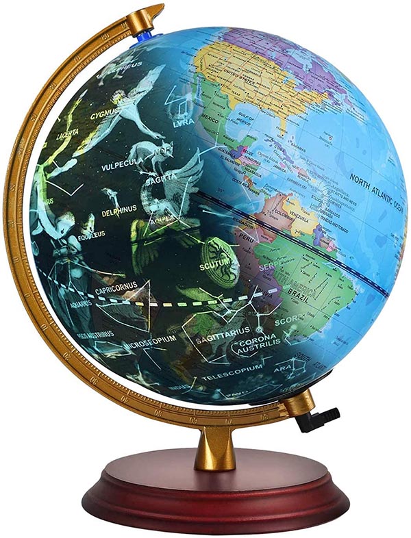TTKTK Illuminated World Globe
