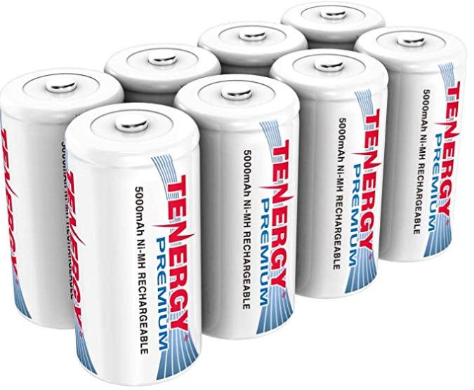 Tenergy Premium Rechargeable C D Batteries