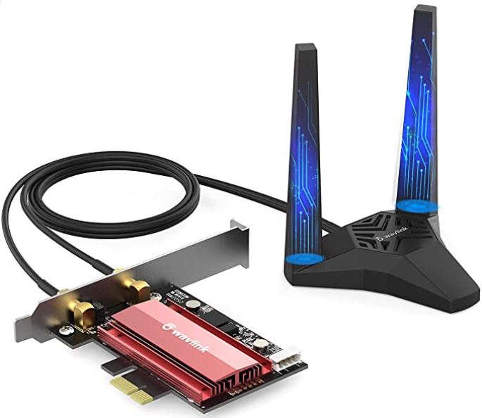 EDUP PCIe WiFi 6 Card with Bluetooth 5.0 Adapter & Heat Sink Wireless PCI Express AC 3000Mbps Network Card AX200 802.11AX Wi-Fi Adapters for Windows 10 64-bit 