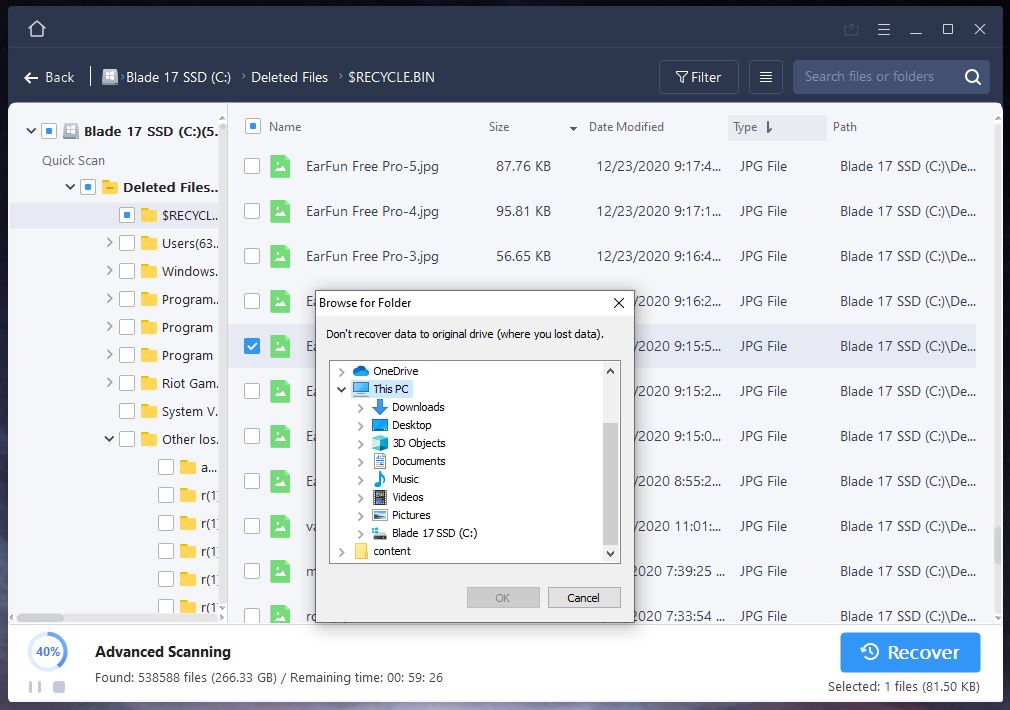 EaseUS Data Recovery 