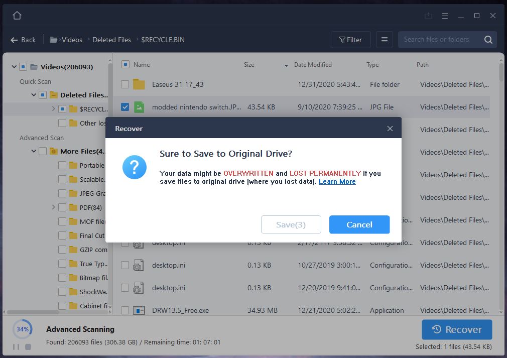 easeus data recovery software download