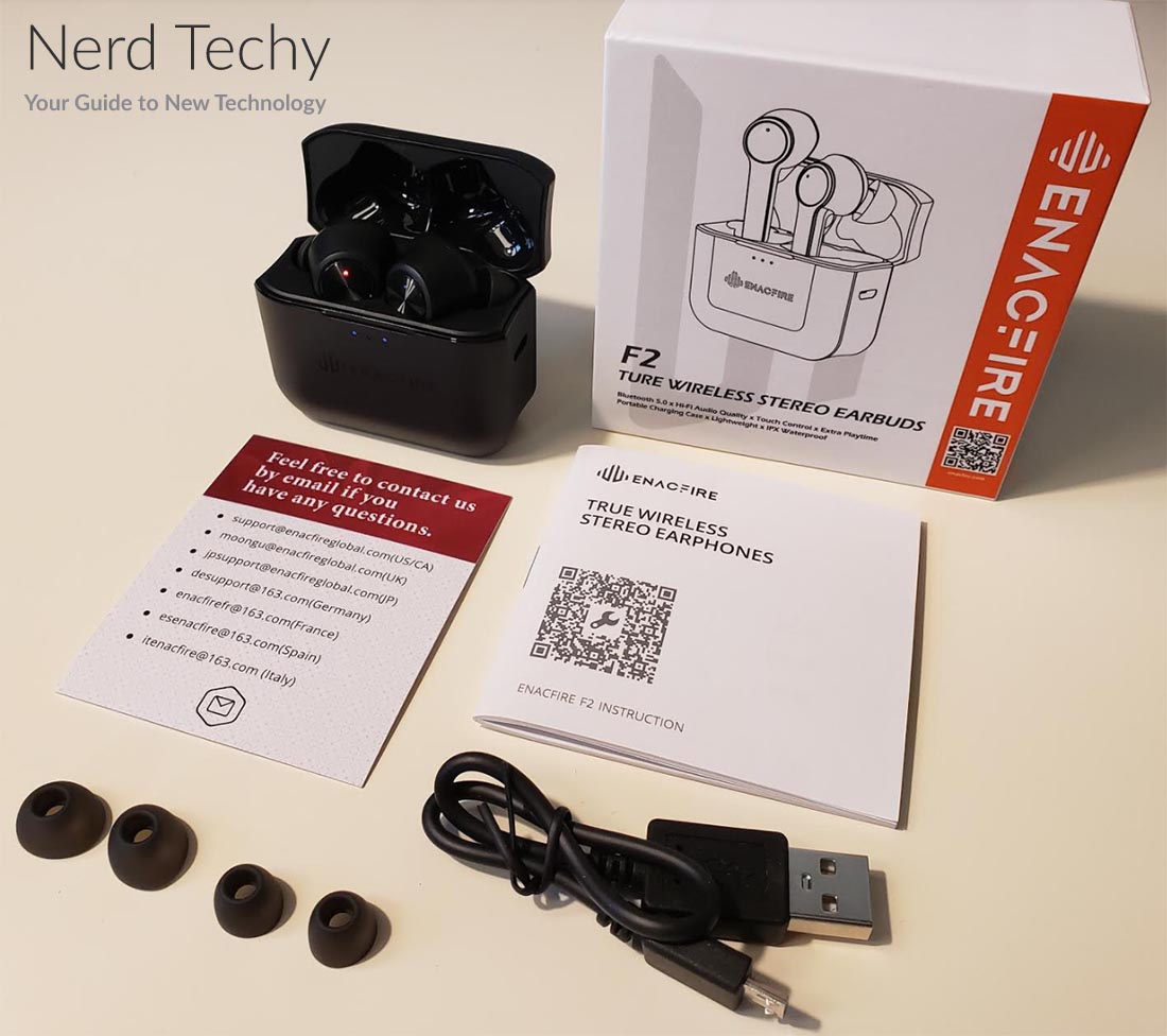 Enacfire H500 and F2 Wireless Earbuds Review Compare Nerd Techy