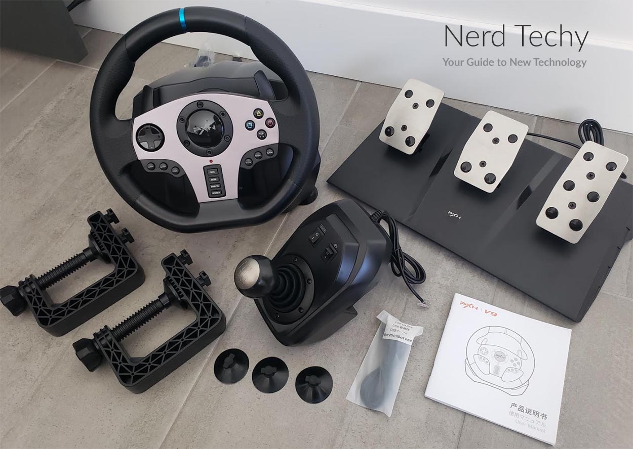 Review of the PXN V9 Steering Wheel with Clutch Pedals + Shifter