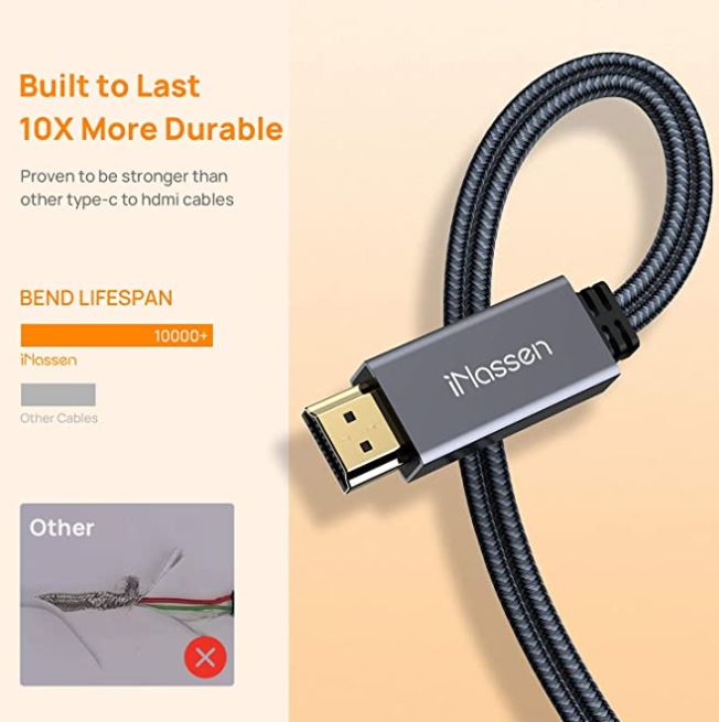 iNassen USB-C to HDMI Cable