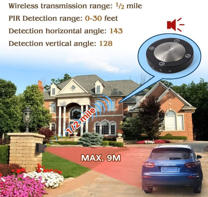 eMACROS Solar Wireless Driveway Alarm