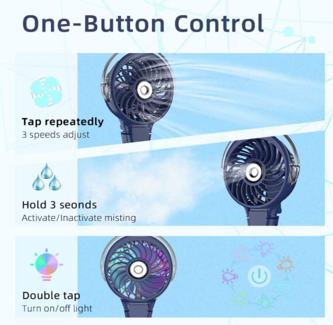 HandFan Portable Handheld Misting Fan