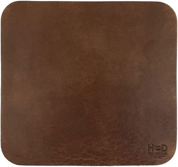 Hide and Drink Leather Mouse Pad