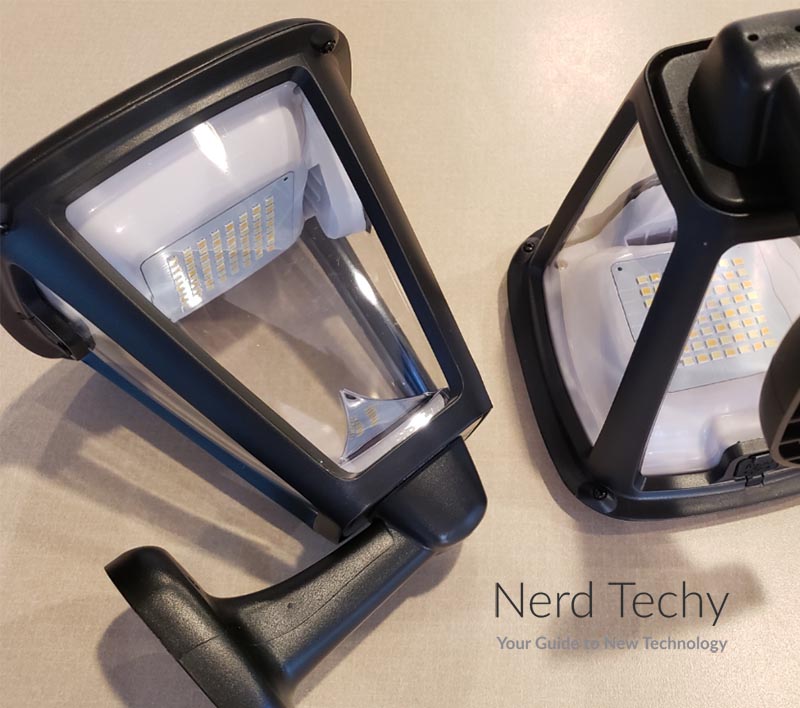 LITOM Outdoor Solar Wall Lantern Lights