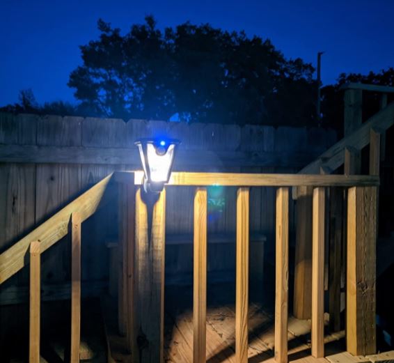LITOM Outdoor Solar Wall Lantern Lights