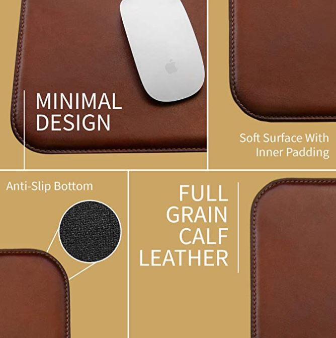 Maruse Italian Leather Mouse Pad