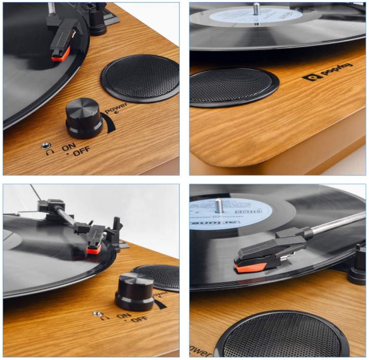 Popsky 3-Speed Turntable