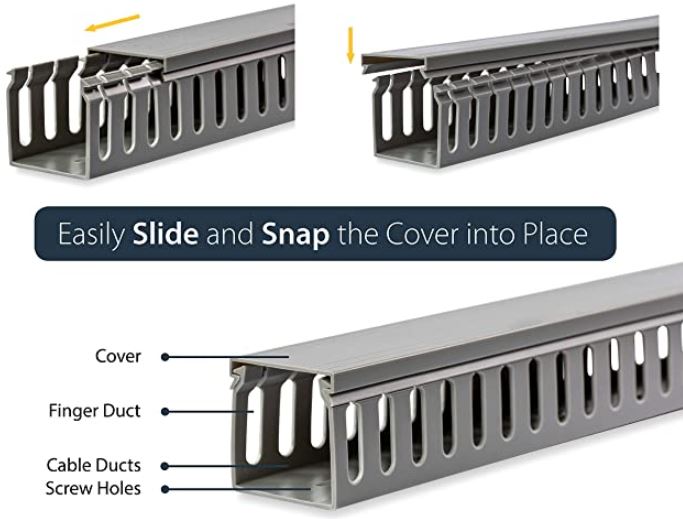 StarTech.com Server Rack Cable Management Finger Duct