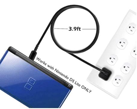 BATSOEASY DS Lite Lader Kabel 2-pack Med Pekepenn