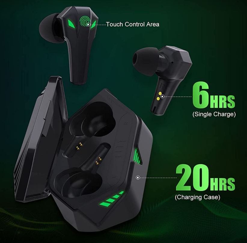 KMOUK Wireless Gaming Earbuds