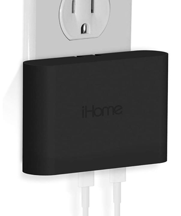 iHome 2-Port USB-C Wall Charger