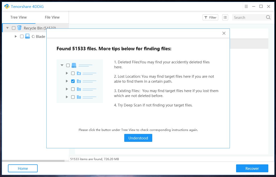 tenorshare 4ddig for windows data recovery