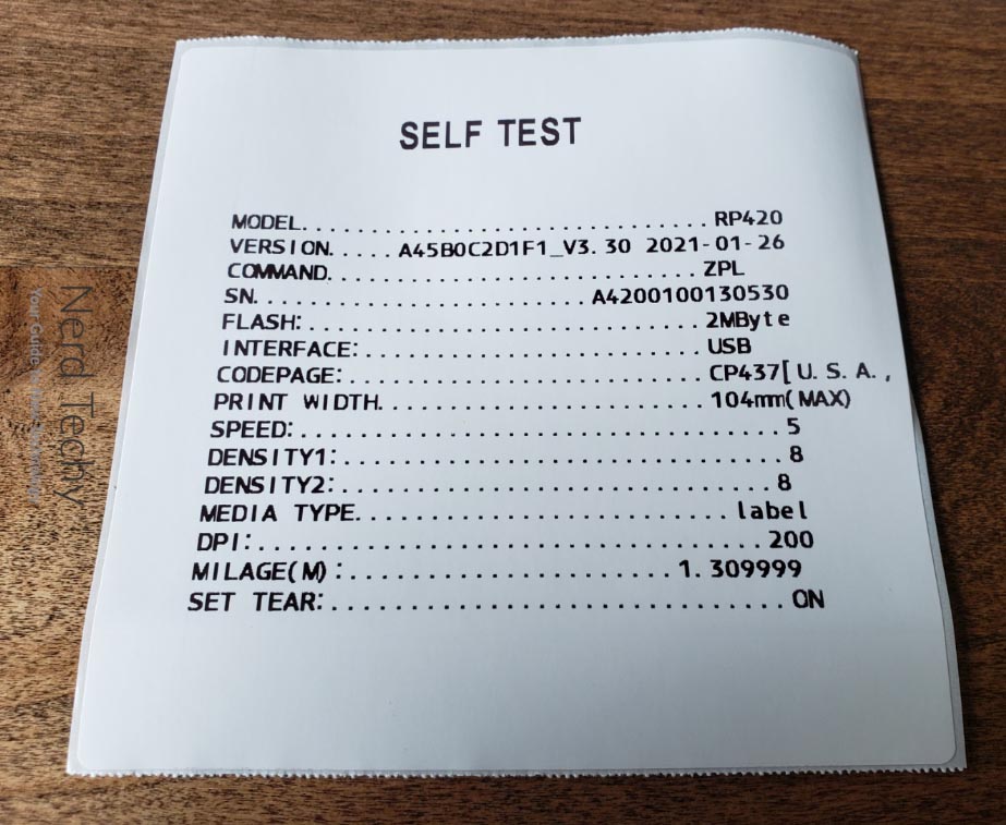 Rongta RP420 Thermal Label Printer