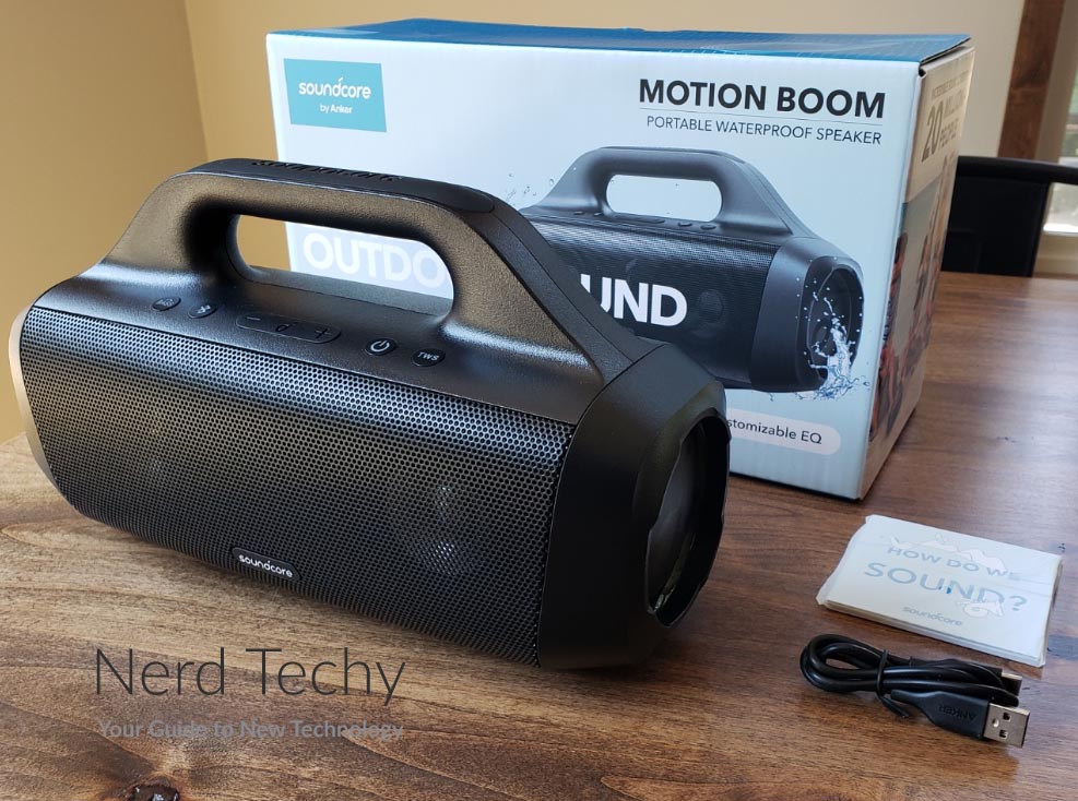 anker soundcore motion boom decibels