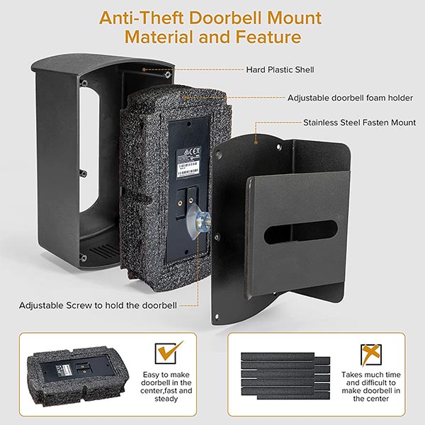 doorbell anti theft bracket