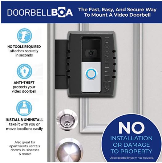 renter friendly ring doorbell attachment