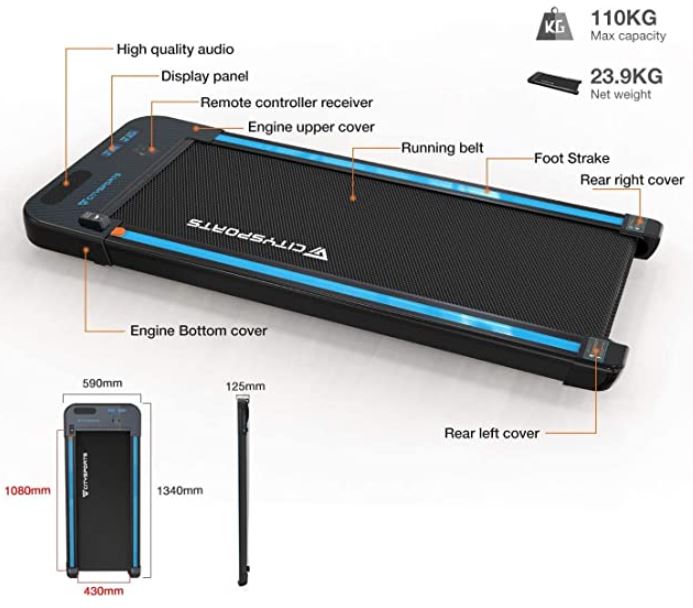 Citysports Under-Desk Treadmill