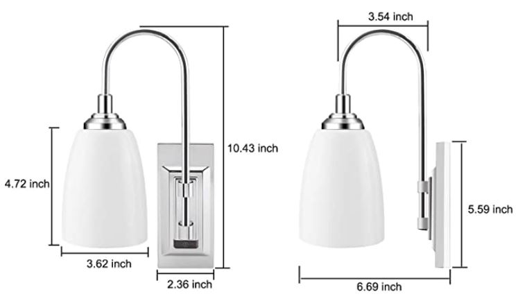 HONWELL Wireless LED Lamp Wall Sconce