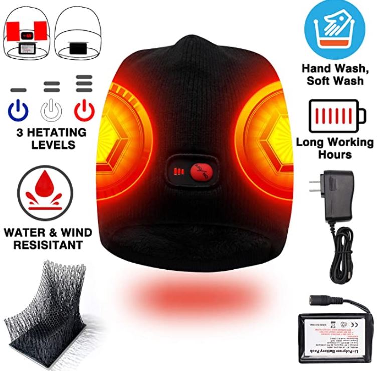 Autocastle Rechargeable Electric Heated Beanie