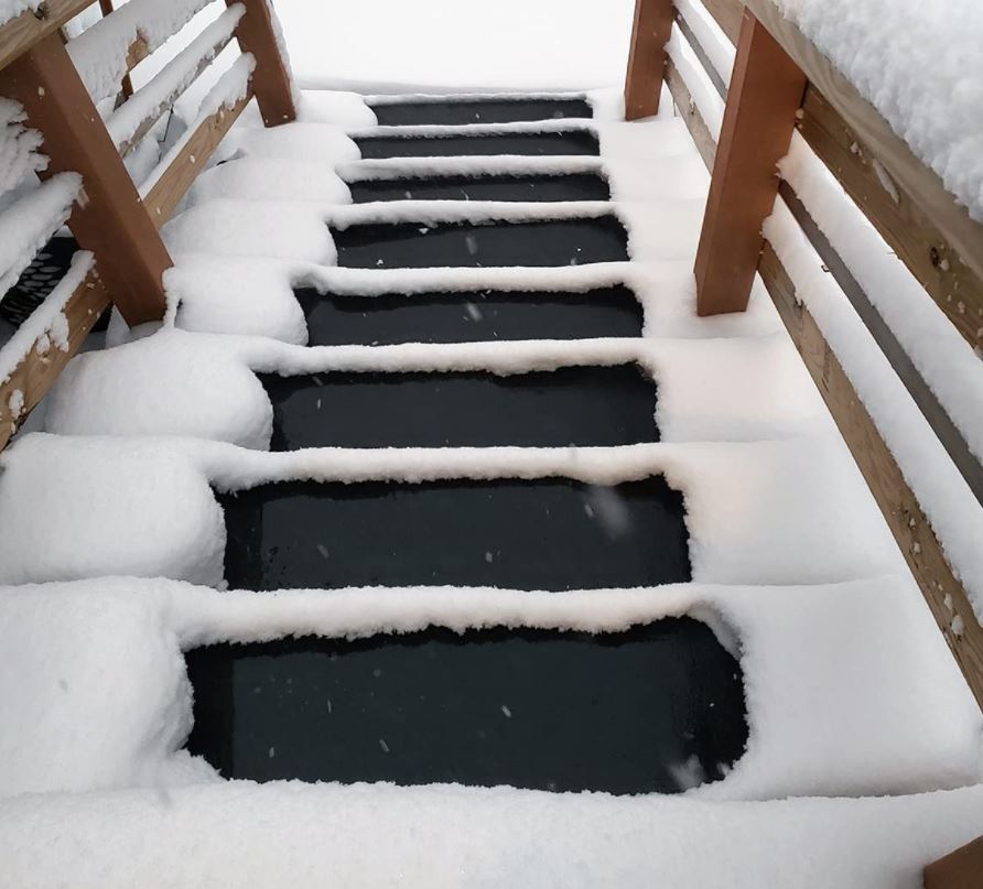 HeatTrak Heated Snow Melting Mats for Stairs