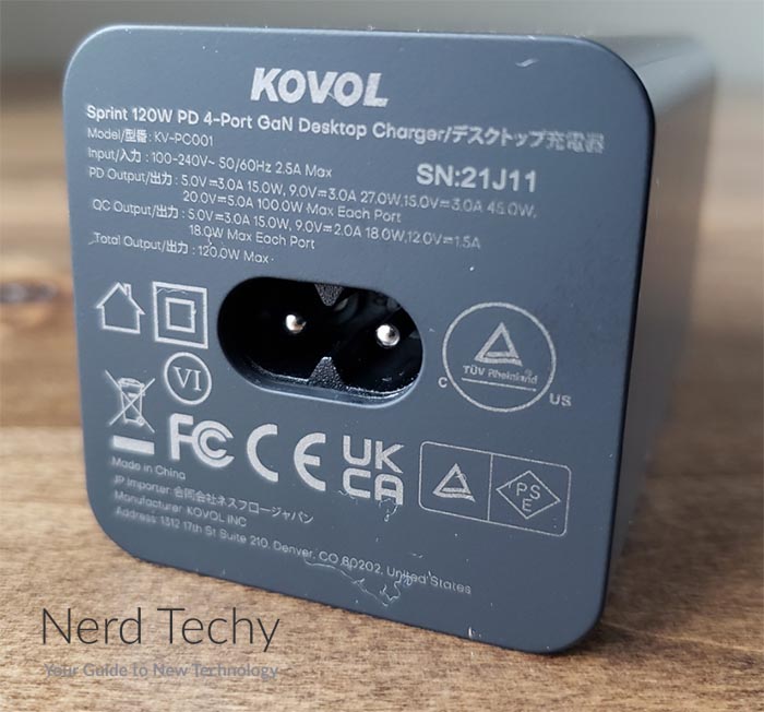 KOVOL Sprint 120w USB-C Fast Charger