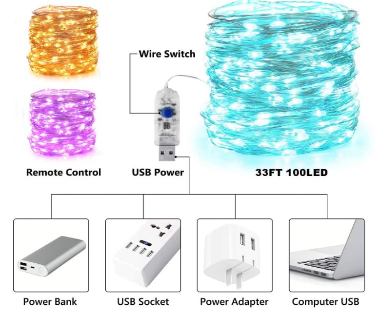 fairy lights usb powered