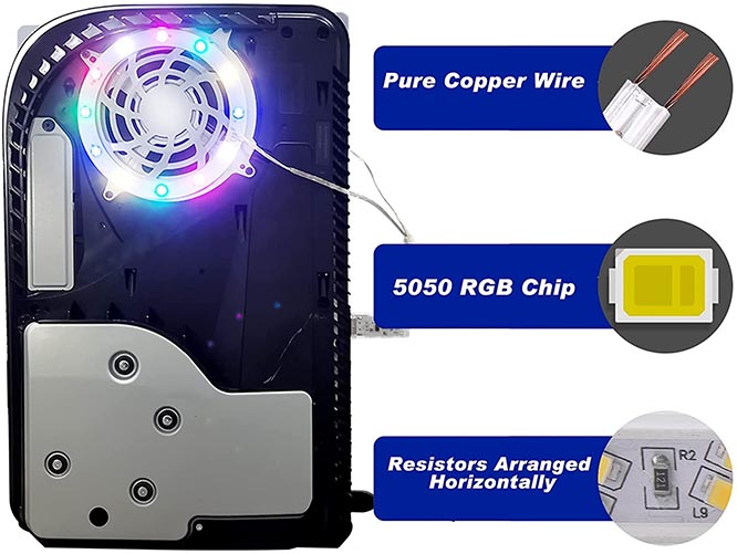 Denstyle Light Strip for PS5 with Music Sync