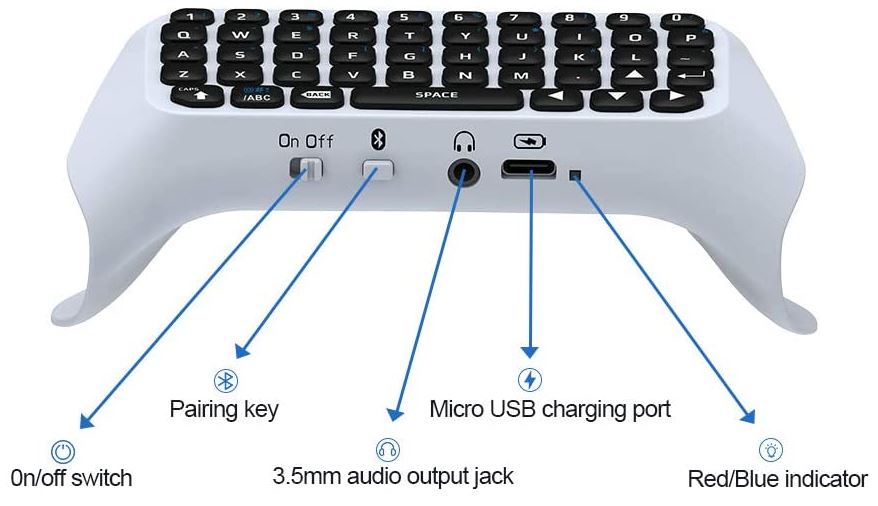 Donop Wireless PS5 Controller Keyboard
