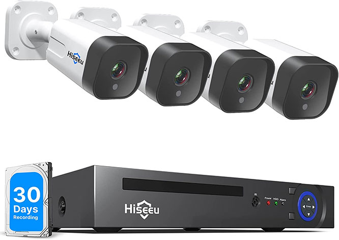Hiseeu 4K PoE Security Camera System