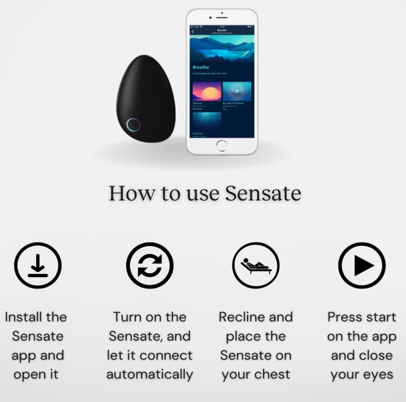 ストレスを緩和するスマートウェアラブル「センセート」Sensate - 健康